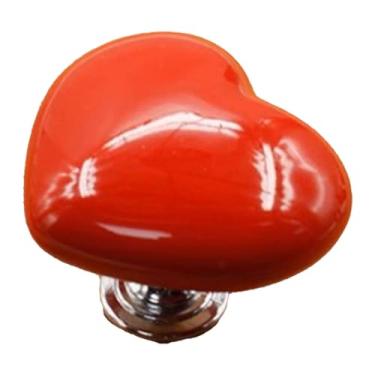 Imagem de Botão de vaso sanitário em forma de coração empurrador top ferramenta de higiene pessoal unhas longas (vermelho), Haofy34rab70zem-12