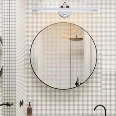 Imagem de Luz de espelho LED Lâmpadas de parede de banheiro com detector de movimento Arandela moderna 210° Rotativa Extensível Iluminação de parede com interruptor Luz de armário para penteadeira de banheiro