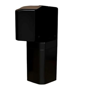 Imagem de Porta Escova De Dente Com Tampa - Com Encaixe Adesivo, ProteçãO Antipoeria(PRETO)