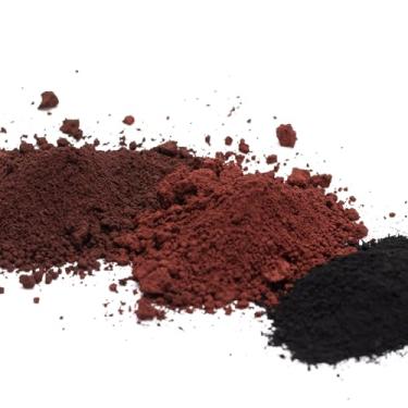 Imagem de Ninesung Pó de óxido de ferro em 3 cores, preto, marrom, pigmento de concreto tinto vinho, corante de argamassa, corante para argila, cimento, madeira, mancha, resina epóxi - 236 ml cada cor