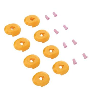 Imagem de FTVOGUE Protetor de Anel de Cerâmica de Entrada AMS Lite, Protetor de Entrada de Impressora 3D Amarelo Vitrificado para A1 A1 Mini, Porta de Alimentação de Substituição de Anel de Cerâmica para