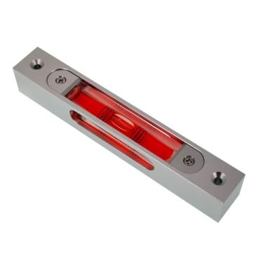 Imagem de Nível de barra de alta precisão, nível ajustável de metal de liga de alumínio de alta precisão, barra quadrada de bolha tipo régua magnética luminosa com várias especificações (150 x 22 x 23 mm)