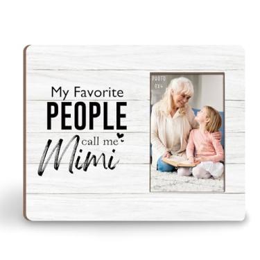 Imagem de KU-DaYi Porta-retrato My Favorite People Call Me Mimi, 20 x 25 cm, presentes para vovó, presentes de Natal, aniversário das mães, presente de netos, para parede e mesa, para fotos de 10 x 15 cm