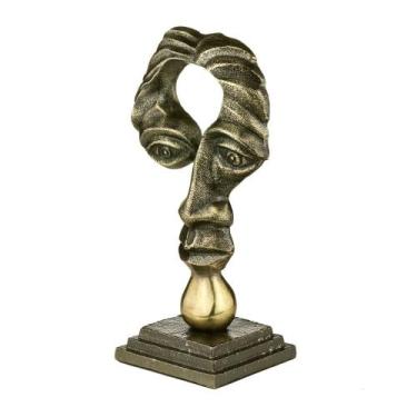 Imagem de Escultura Decorativa em Alumínio Beleza Atemporal 22x12cm - Prime Home