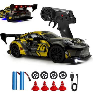Imagem de Carro de corrida RC Drift HTURCCOP escala 1:24 2,4 GHz com LED de 25 k