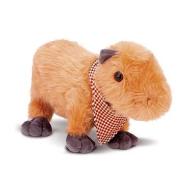 Imagem de Pelúcia Realista Capivara Filó Famosa 25cm Infantil Macio - Cortex Bri
