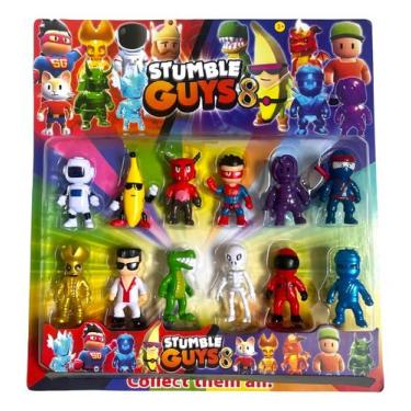 Imagem de Kit 12 Bonecos Stumble Guys Cartelado - genérico