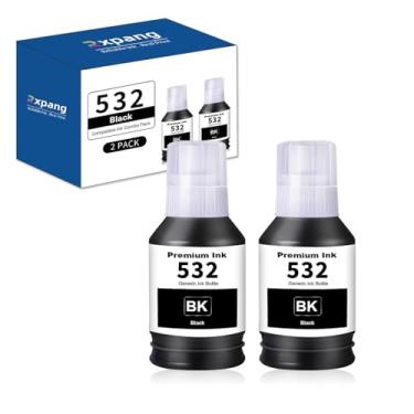 Imagem de Garrafa de tinta preta 532 de reposição para garrafas de refil de tinta Eps T532 532 compatíveis com EcoTank ET-M1170 ET-M1100 ET-M1120 ET-M2170 ET-M3170 ET-M3180 ST-M1000 ST-M3000, T532 2120 - P