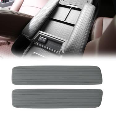 Imagem de Arcoche 2 peças de capa lateral de apoio de braço para console central para Toyota Sienna 2021-2026 protetor lateral de caixa de armazenamento de silicone compatível com LE/XLE/XSE/Woodland Edition