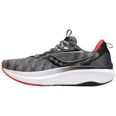 Imagem de Saucony Tênis de corrida masculino Echelon 9, Carvão/Vermelho, 44