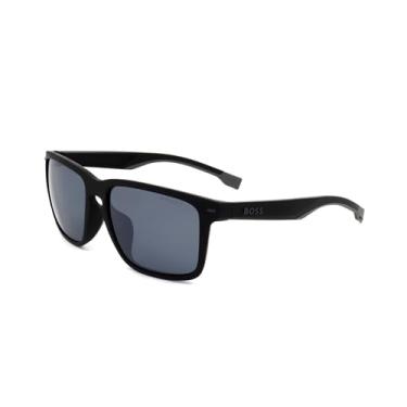 Imagem de HUGO BOSS Óculos de sol unissex, O6w/25 Mtblk Grey, 59