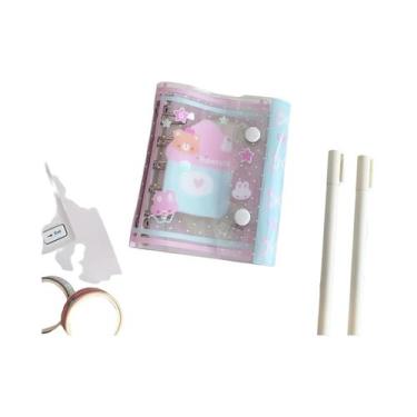 Imagem de Álbum De Fotos Mini De 3 Polegadas Com Folhas Soltas Recarregável Tran