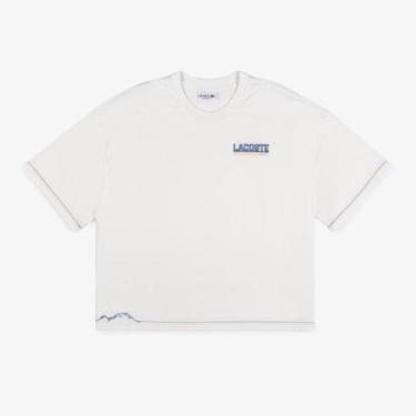 Imagem de Camiseta Lacoste De Malha Em Modelagem Solta Feminina-Feminino