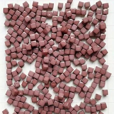 Imagem de 300 peças 4 x 4 mm cubo pequeno colorido acrílico mosaico pedras DIY acessórios de decoração criativa artesanal (café)