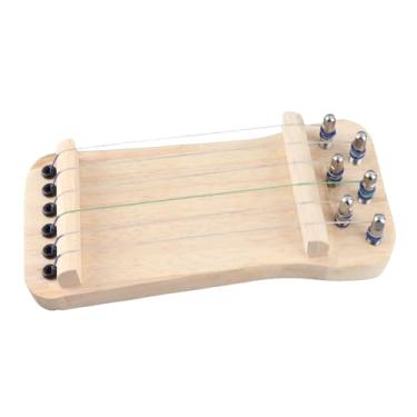 Imagem de aqxreight Treinador de Dedo de Cítara Chinesa de Madeira Instrumento Musical de 6 Cordas Ferramenta de Prática de Dedilhado Finamente Polida é um Treinador de Dedo de Cítara Chinesa de de 6 CordasDe