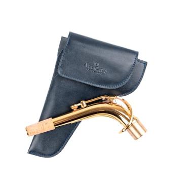 Imagem de Protetor de pescoço de saxofone alto de couro vegano | Serve para Yamaha, Selmer, Cannonball