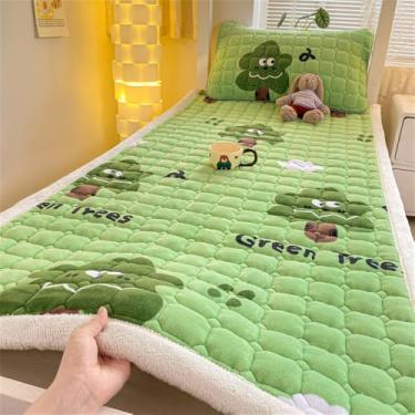 Imagem de Colcha de veludo cor leite para cama tamanho king, capa acolchoada para colchão, protetor de colchão lavável, lençol tamanho queen, 7, 150x200cm, 1 peça