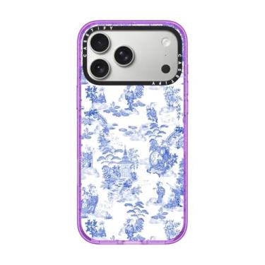 Imagem de CASETiFY Capa Impact para iPhone 17 Pro Max [fina/compatível com Magsafe/2,5 m. Proteção contra quedas de grau militar 4X] - Toile Moon Caravan - Glitter Roxo