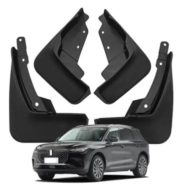 Imagem de Para-lamas e Protetores contra Respingos para Lincoln Corsair 2020-2025, Alargadores Para-lamas Dianteiros e Traseiros, Para-lamas em ABS, Protetores contra Lama Pedras e Detritos