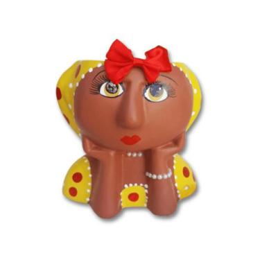 Imagem de Cachepot baianinha namoradeira em cerámica - Loja Minu, Amarelo