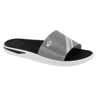 Imagem de Chinelo Masculino Slide Br Sport Massageador Confortável e Leve (Cinza, BR, Adulto, Numérico, 41)