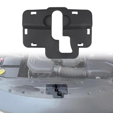 Imagem de KAKABAS Parafuso de trava de motor preto compatível com acessórios Dodge Charger 2015-2022, parafuso de bloqueio do capô do motor, capa de proteção de lacuna à prova de poeira