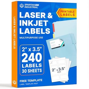 Imagem de Folhas de etiqueta a laser - 30 folhas (5 x 9 cm)