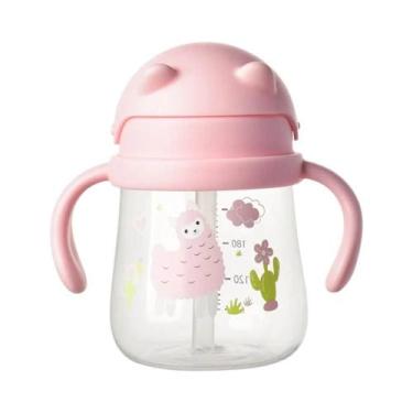 Imagem de Copo De Treinamento Portátil Para Bebês De 270ML Com Canudo, Alças Dup