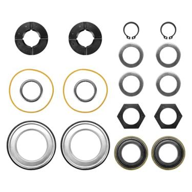 Imagem de Kit de vedação de poeira de tubo de junta de eixo externo Anel de encaixe Anel de encaixe de rolamento de agulha Vedações de arruela de impulso compatíveis com Ford Super Duty Excursion F250 F350 F450