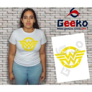 Imagem de Baby Look Mulher Maravilha - Wonder Woman - Geeko, Branco, GG