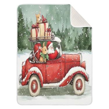 Imagem de Blueangle Cobertores de bebê de carro vermelho vintage para cochilo de carrinho de bebê, 76 x 101 cm, cobertores aconchegantes e macios unissex para meninos, meninas, crianças, bebês (646)