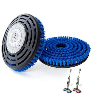 Imagem de KVLZ Pacote com 2 - Cabeça de escova de substituição para esfregão a vapor recém-atualizada, compatível com esfregões a vapor Shark e esfregões S8201/S8001/S7201/S7000, adequado para todos os tipos de