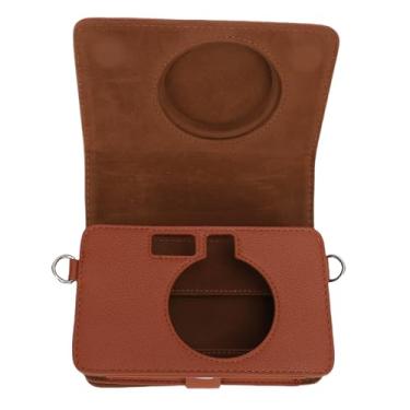 Imagem de Fabater Capa de Couro PU para Impressora de Câmera MS200 Bolsa Protetora Elegante para Entusiastas e Profissionais da Fotografia (Marrom)