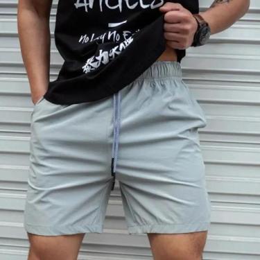Imagem de Bermuda Masculina Leve De Secagem Rápida Para Corrida E Fitness, Calça