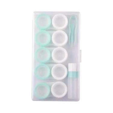 Imagem de Cinco pack Dual Case Display Case, um Macaron Suit, Contact Lens Case,