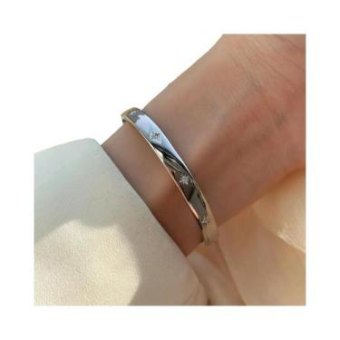 Imagem de Pulseira De Joias Feminina Em Prata Esterlina 925 Com Pérola, Estrela,