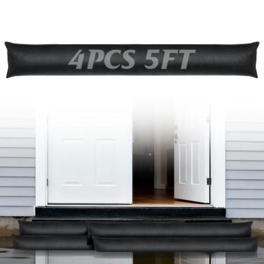 Imagem de Pacote com 4 barreiras de inundação sem areia de 1,5 m para casa - Sacos de areia com barreira ativada por água