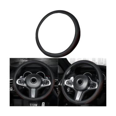 Imagem de Mandark Capa de volante de carro, protetor de volante de veículo de couro respirável para 14,5 a 15 polegadas, capa de proteção de volante automotivo antiderrapante, universal para caminhão, SUV, van