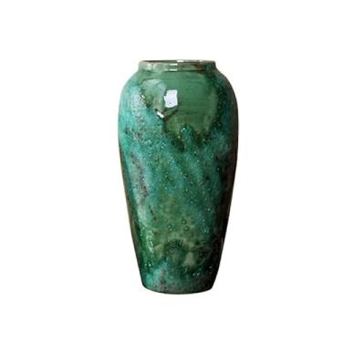 Imagem de Vaso de cerâmica novo estilo chinês simulado planta verde arranjo de flores modelo quarto móveis macios mesa varanda sala de chá decoração vasos de flores (grande)