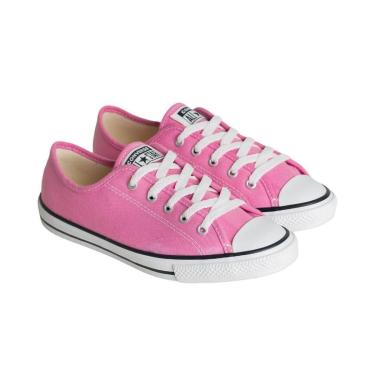 Imagem de Tênis Casual Feminino Converse Chuck Taylor All Star Dainty Seasonal Ox Rosa Flamingo-Feminino