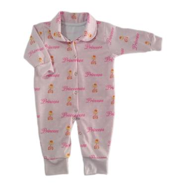 Imagem de Macacão De Bebê Com Botões Estampa Ursinha Princesa-Feminino