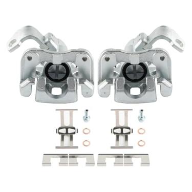 Imagem de WONSABON Pinças de freio a disco traseiro com suportes (par) – FIT 2006–2015 Honda Civic • FIT 2006–2011 Acura CSX • FIT 2013–2018 Acura ILX – Substitui 43019-SNA-A10 43018-SNA-A10 19-B322 99 19