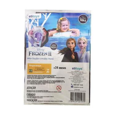Imagem de Boia Circular Com Fralda Inflável 56cm Frozen - ETITOYS