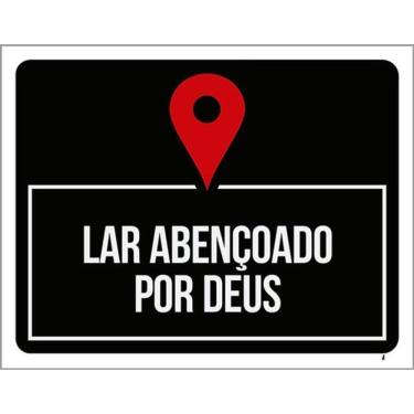 Imagem de Kit 3 Placas Lar Abençoado Por Deus