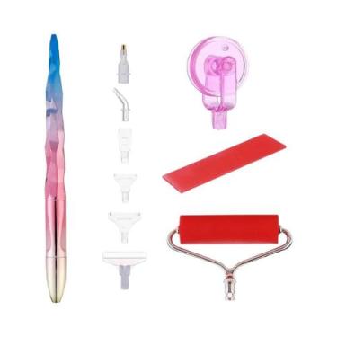 Imagem de Kit De Ferramentas Para Pintura Diamante 5D Fosco: Caneta, Rolo Aplica