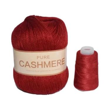 Imagem de Cachecol De Caxemira Tricotado À Mão Para Bebê, Fio Puro Mongol De 70 