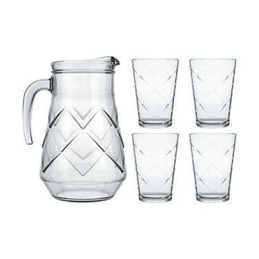 Imagem de Jogo De Jarra E Copos De Água E Suco Maracatu 5 Peças 1318 - 136 - Nad