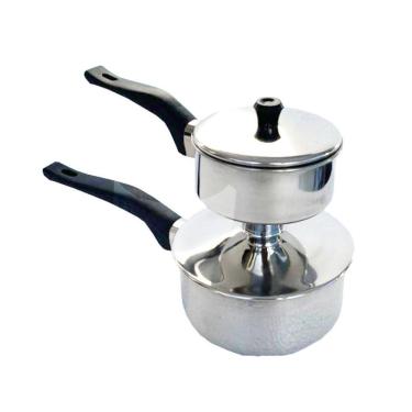 Imagem de Cuscuzeira Individual Aço Inox Para Indução 1 Litro Premium