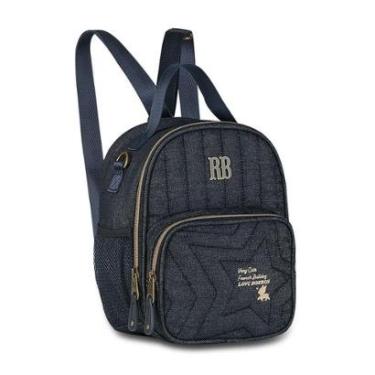 Imagem de Lancheira Térmica Jeans Trabalho ou Escola Rebecca Bonbon-Feminino