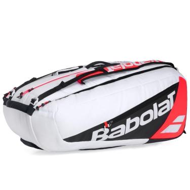 Imagem de Raqueteira Babolat Pure Strike X12 2024 Branco e Vermelha-Unissex